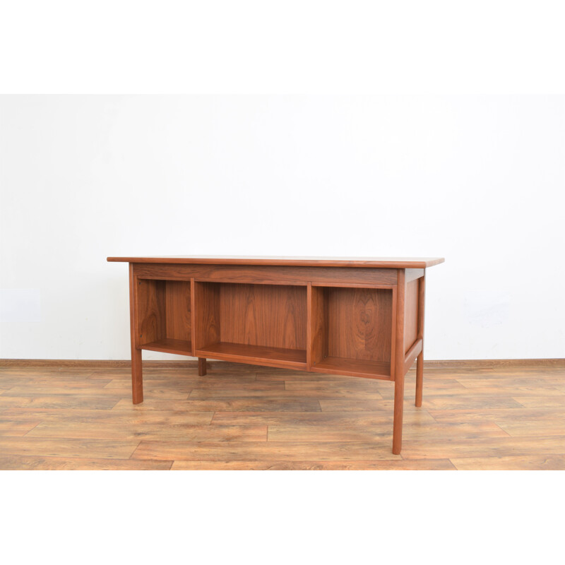 Mid-century Danish Freestanding teak desk, 1960s