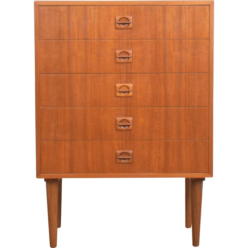 Mid-century danish teak chest of drawers, 1960s
