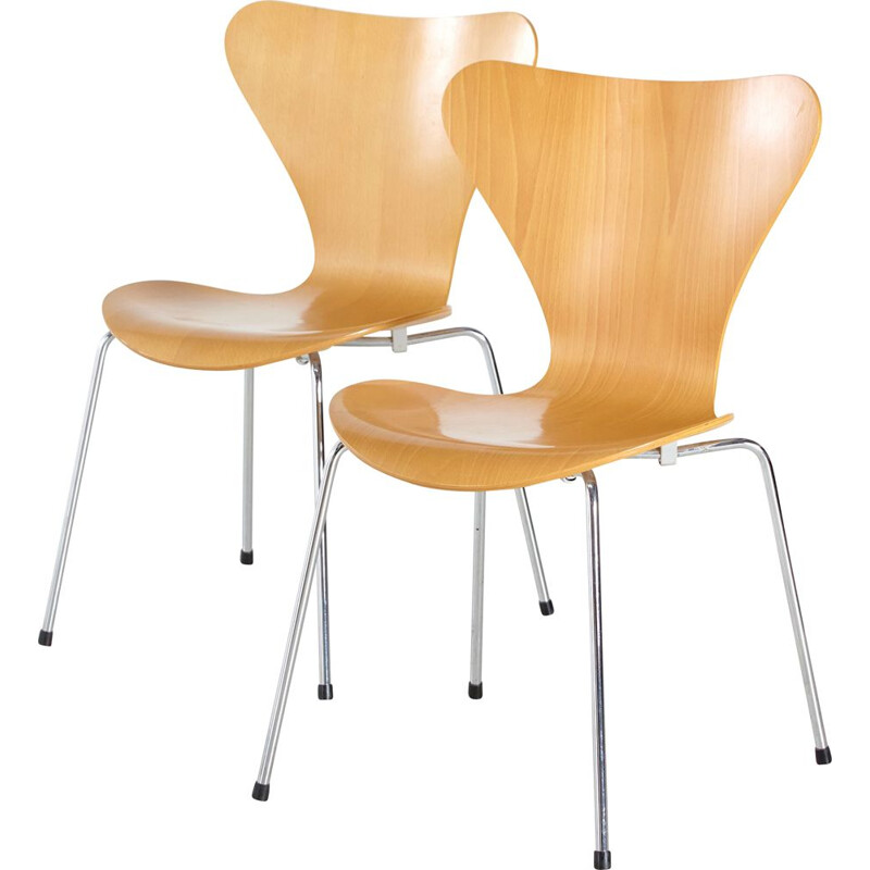 Mod3107 cadeira de vintage por Arne Jacobsen para Fritz Hansen