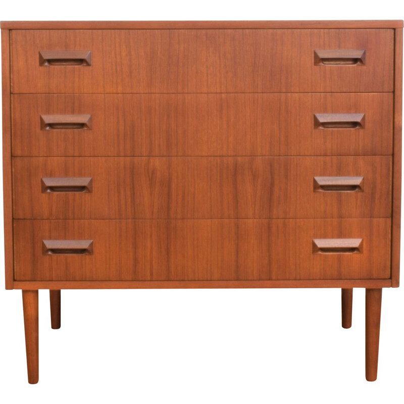 Mid-century danish teak chest of drawers, 1960s