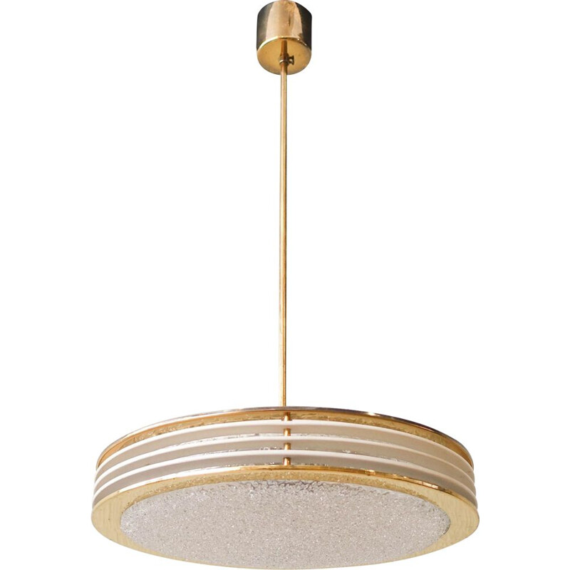 Vintage Saturno pendant lamp by Doria Leuchten, Germany 1960s