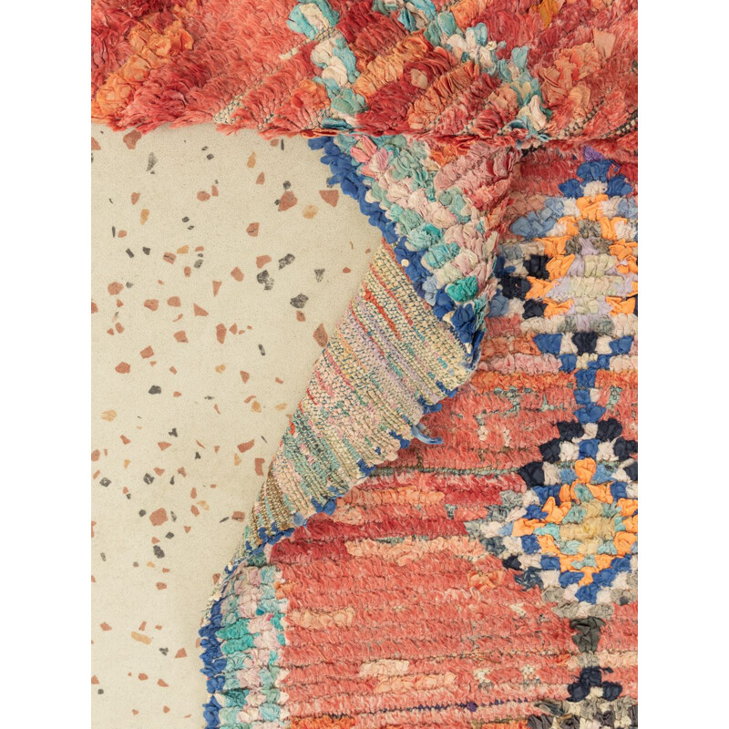 Vintage Berber carpet azilal in wool, Morocco