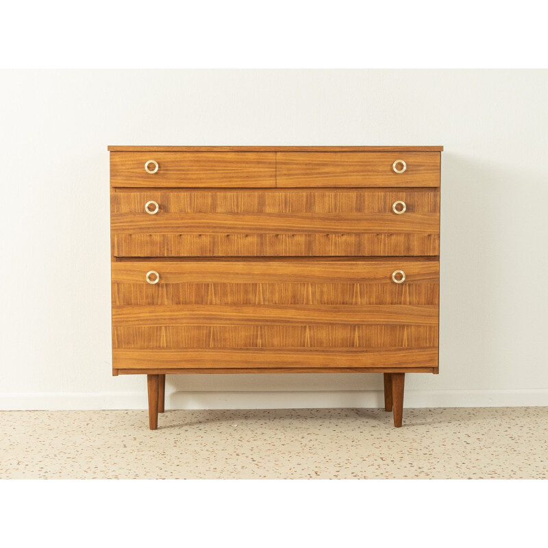 Vintage walnut chest of drawers, Germany 1960s