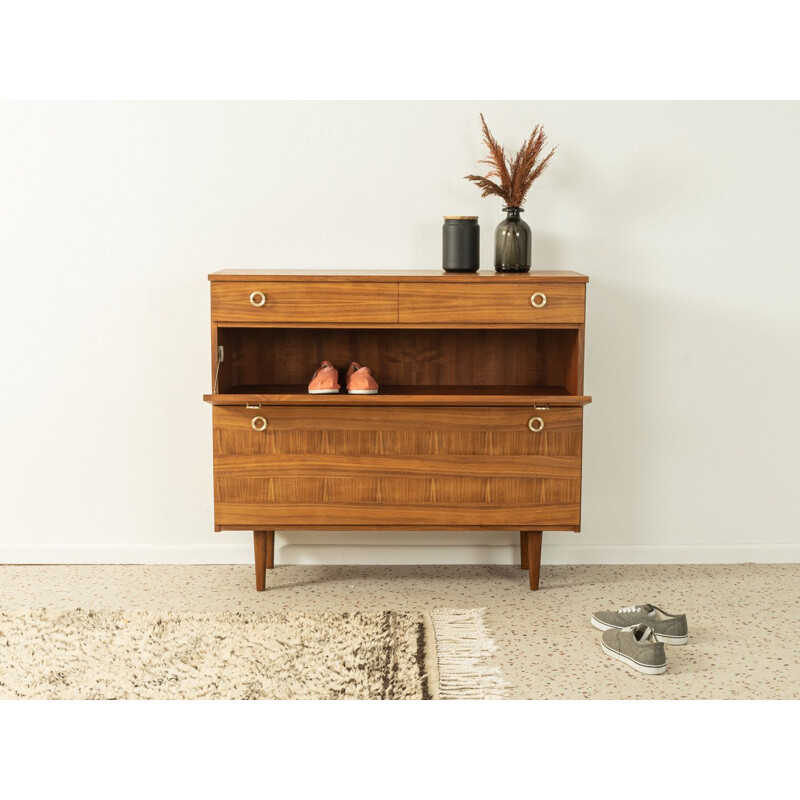 Vintage walnut chest of drawers, Germany 1960s