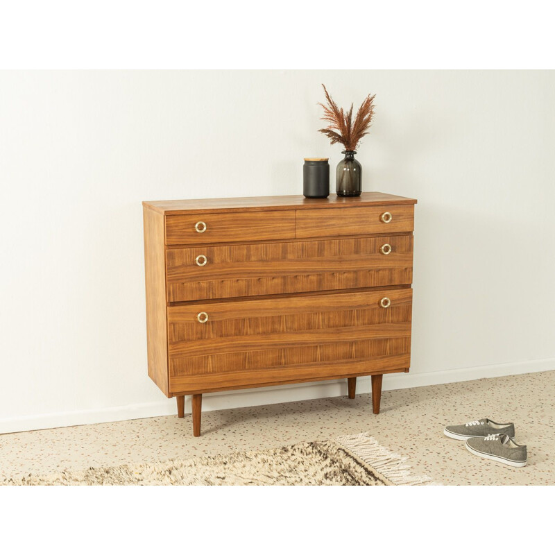 Vintage walnut chest of drawers, Germany 1960s