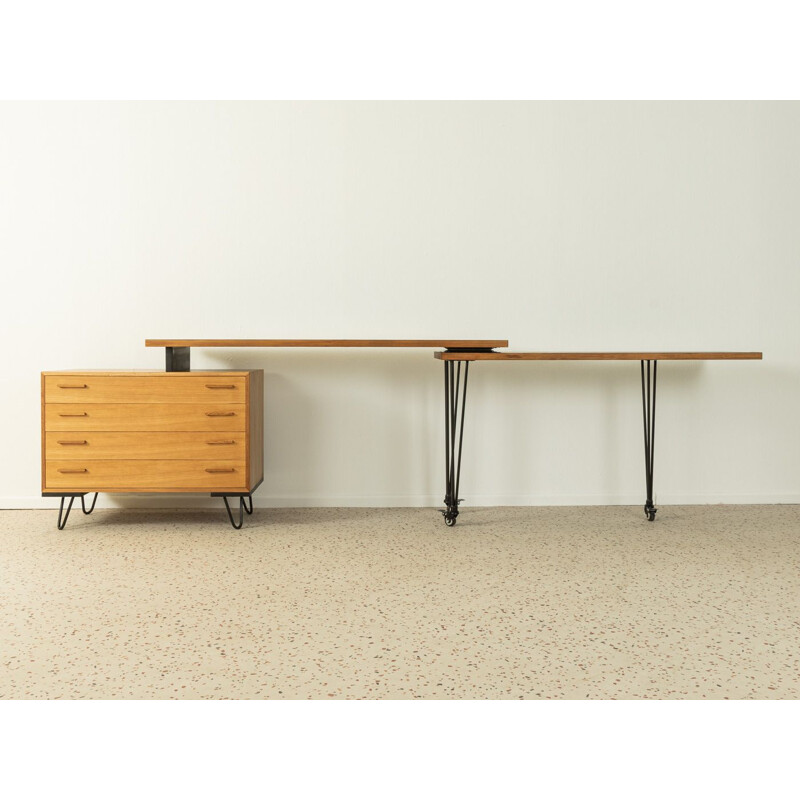 Vintage oakwood desk with four drawers by Kai Kristiansen, Denmark 1960s