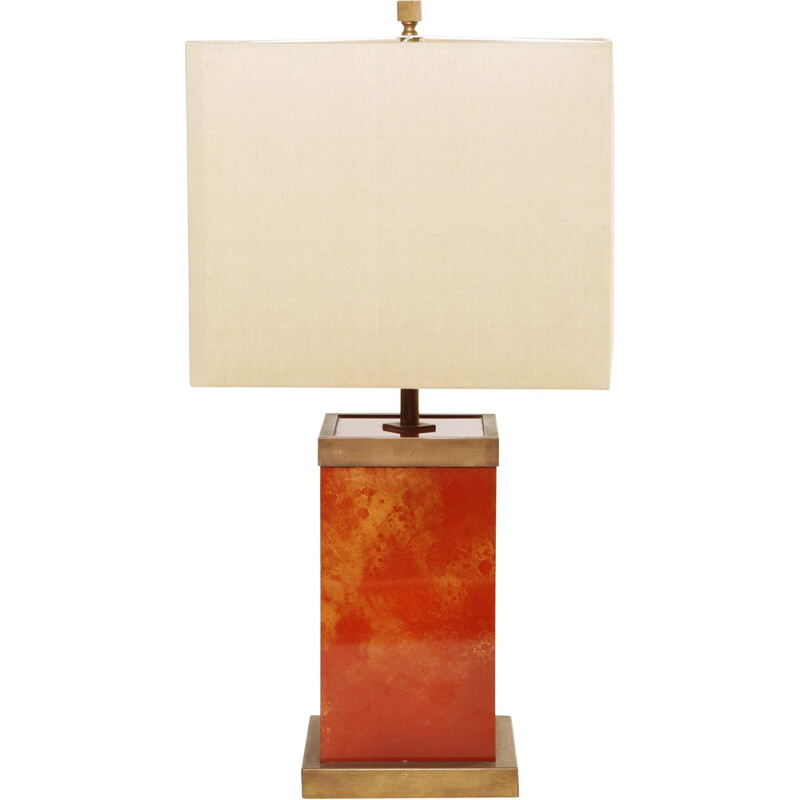 Table lamp in lacquered brass, Romeo REGA - 1970s