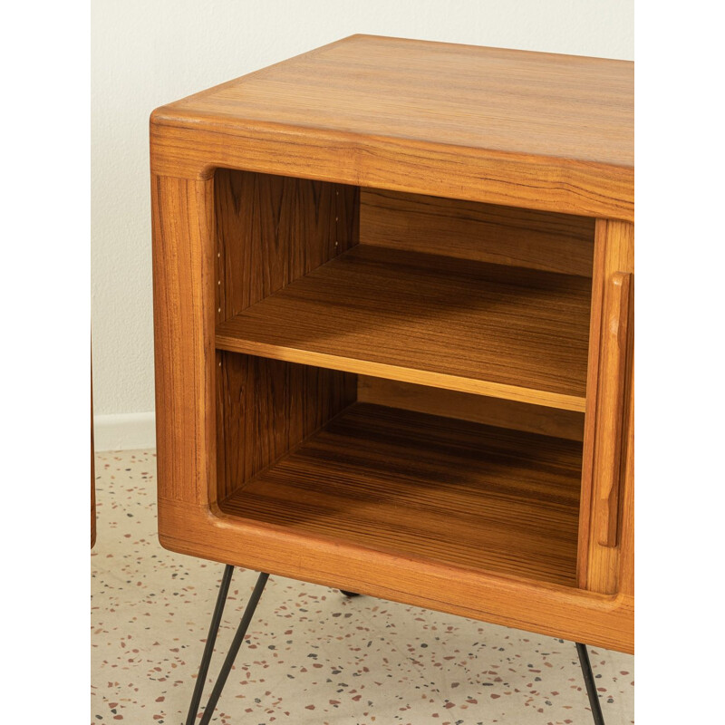 Vintage teak chest of drawers with sliding door, Denmark 1960