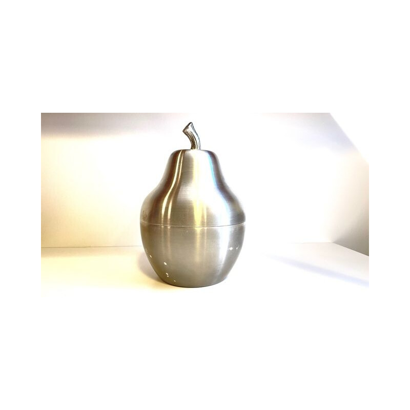 Bac à glaçons vintage poire en aluminium, Italie 1970