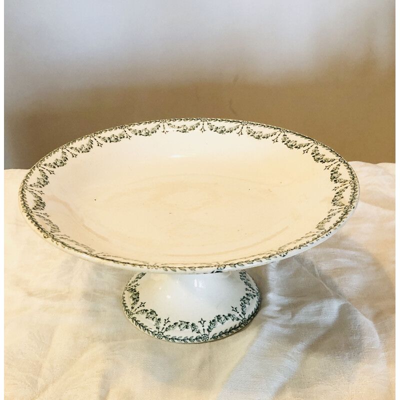 Vintage earthenware and porcelain fruit bowl