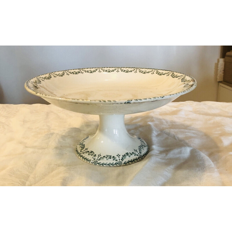 Vintage earthenware and porcelain fruit bowl