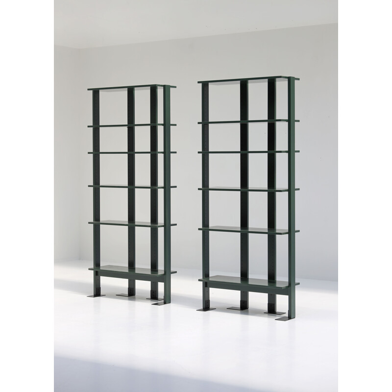 Pair of vintage Beta bookcases by Achille Castiglioni for Bbb Bonacina, 1970s