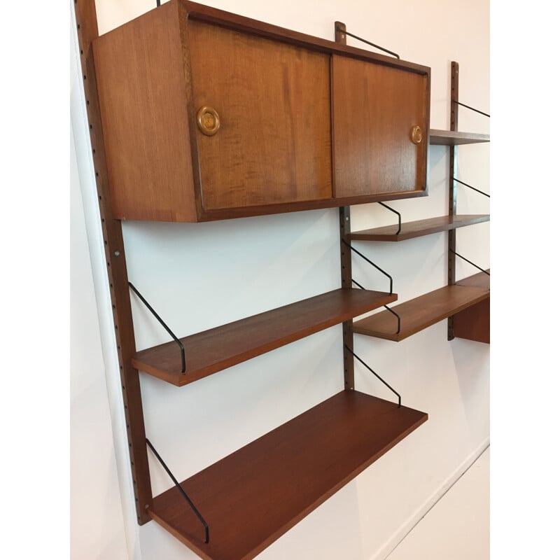 Danish Royal System wall unit in teak, Poul CADOVIUS - 1960s