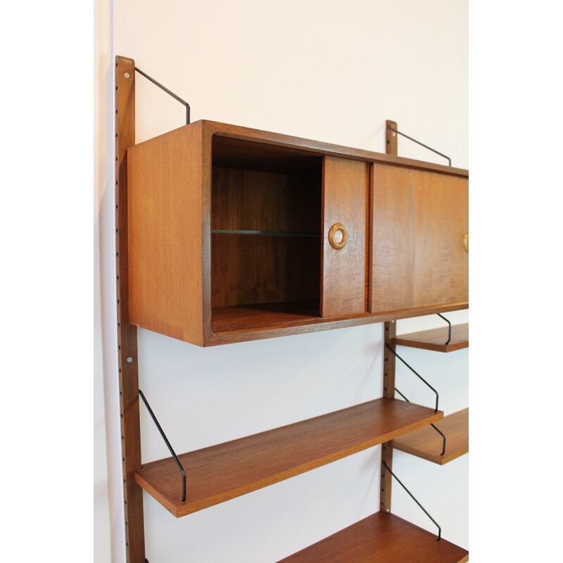 Danish Royal System wall unit in teak, Poul CADOVIUS - 1960s