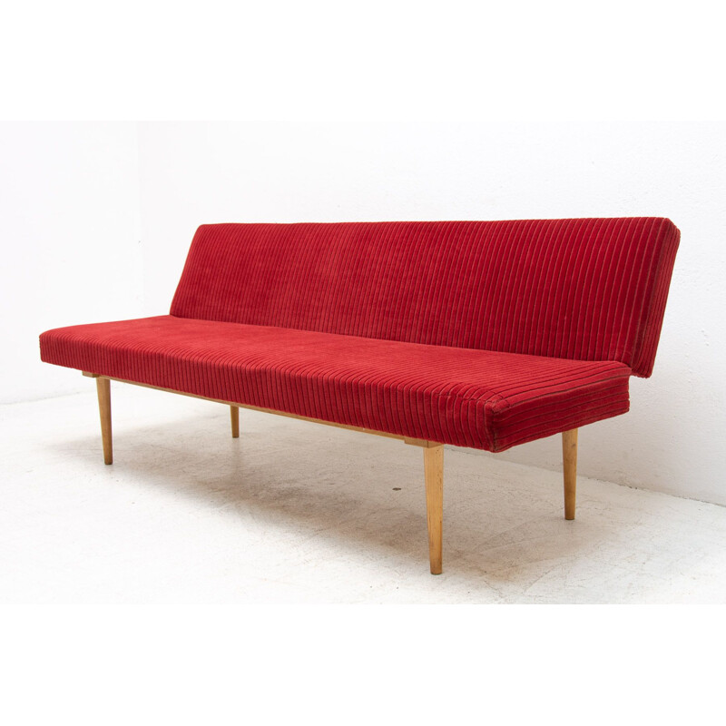 Letto da giorno pieghevole vintage di Miroslav Navrátil, Cecoslovacchia 1960