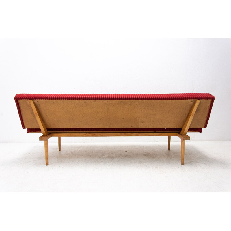 Mid century folding daybed by Miroslav Navrátil, Czechoslovakia 1960s