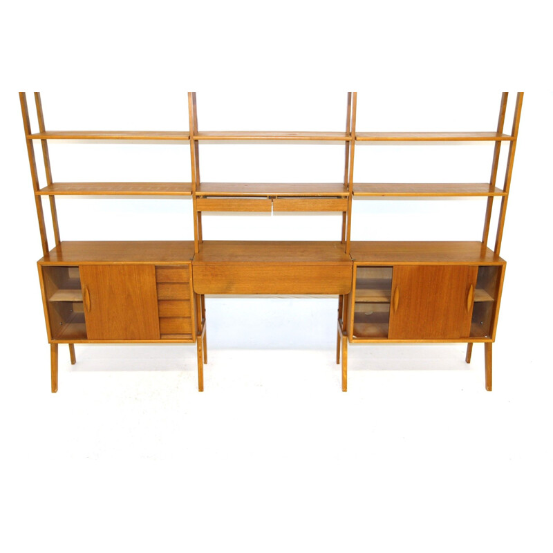 Vintage teak bookcase, Sweden 1950