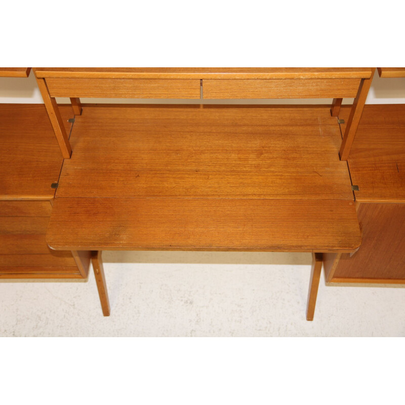 Vintage teak bookcase, Sweden 1950