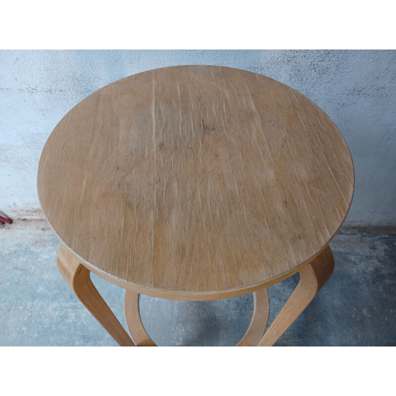 Pair of vintage wooden bar stools