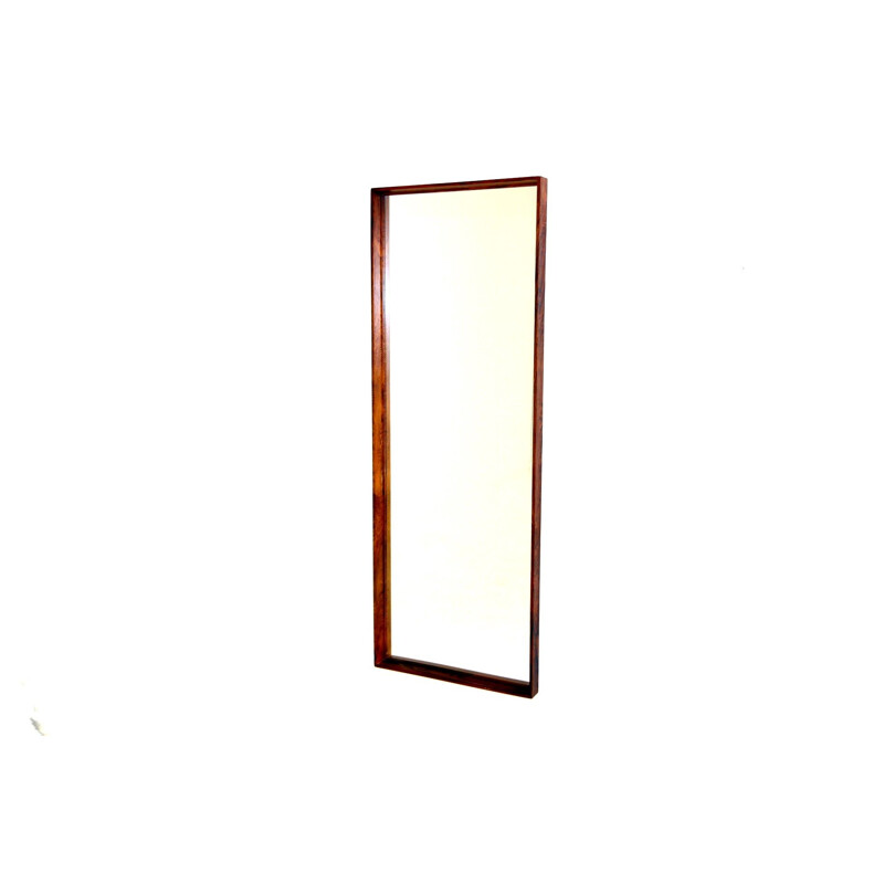 Vintage rosewood mirror, Sweden 1960