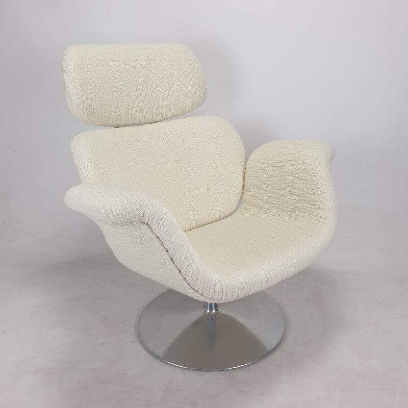 Vintage Tulip armchair and ottoman by Pierre Paulin for Artifort, 1980s