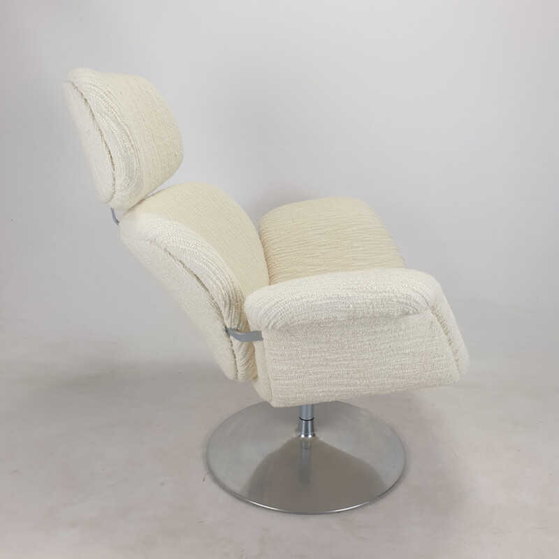 Sillón y otomana vintage Tulip de Pierre Paulin para Artifort, 1980