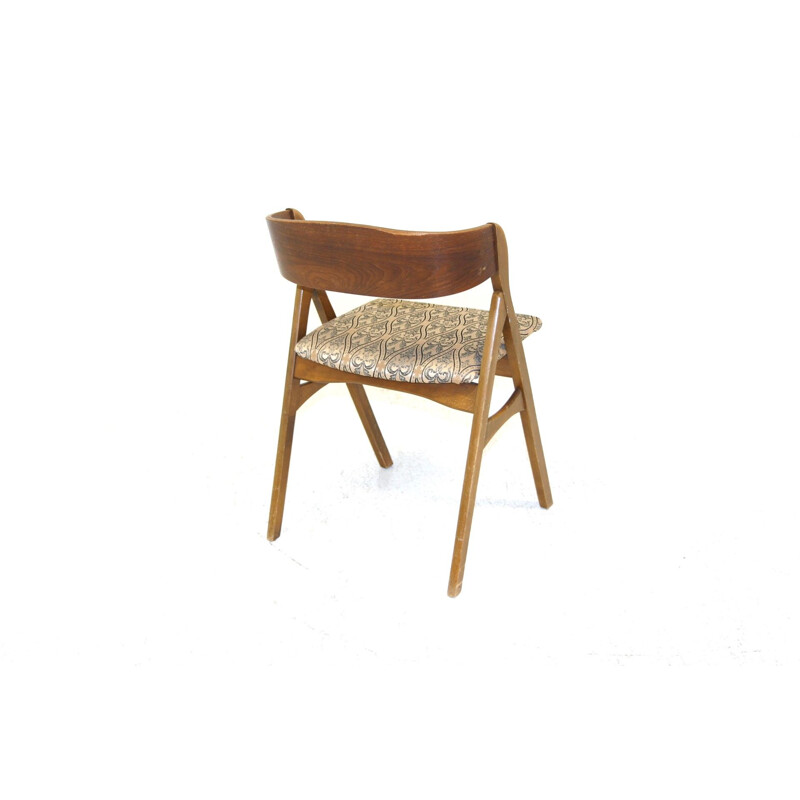 Conjunto de 4 cadeiras de teca vintage, Dinamarca 1960