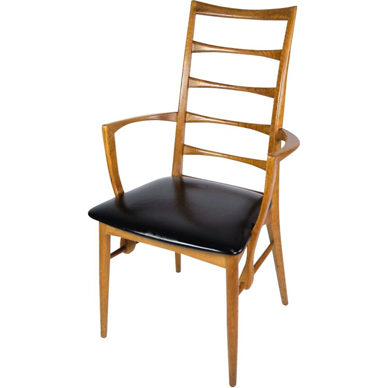 fauteuil vintage en chêne
