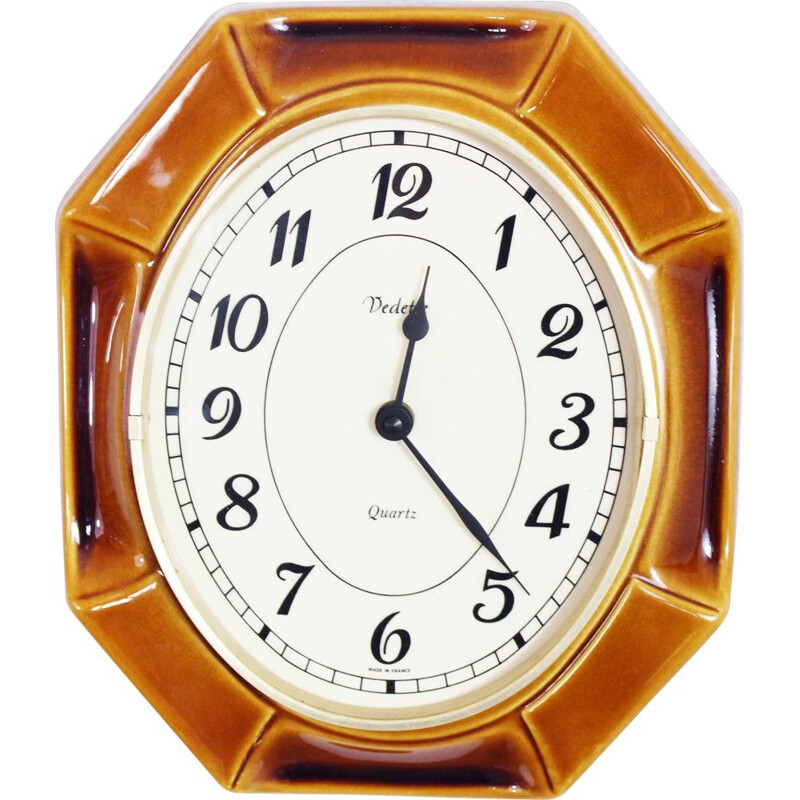 Vintage Vedette wall clock, 1960