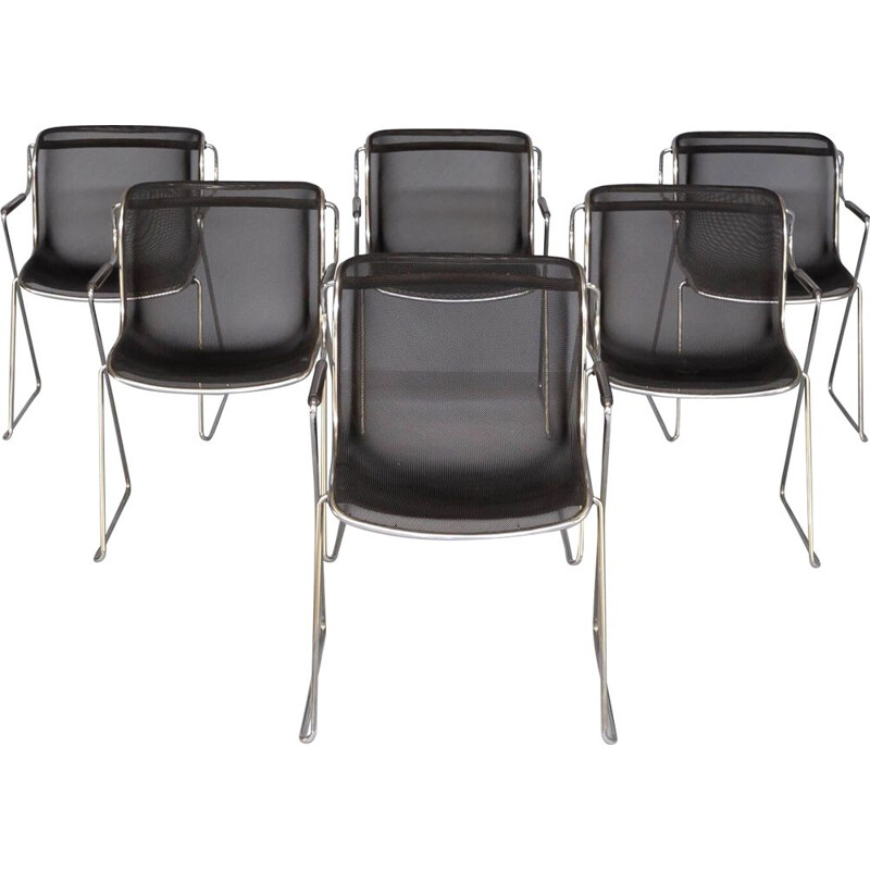 Conjunto de 6 cadeiras "Penelope" vintage de Charles Pollock para Castelli, 1982