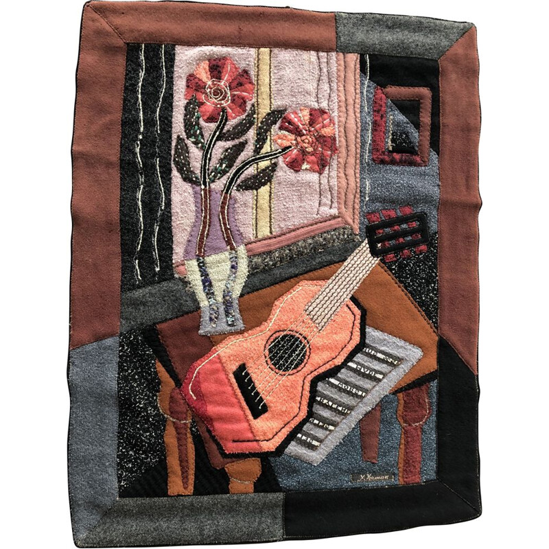 Vintage sewn image by Josef Jerman Kladno, Czech