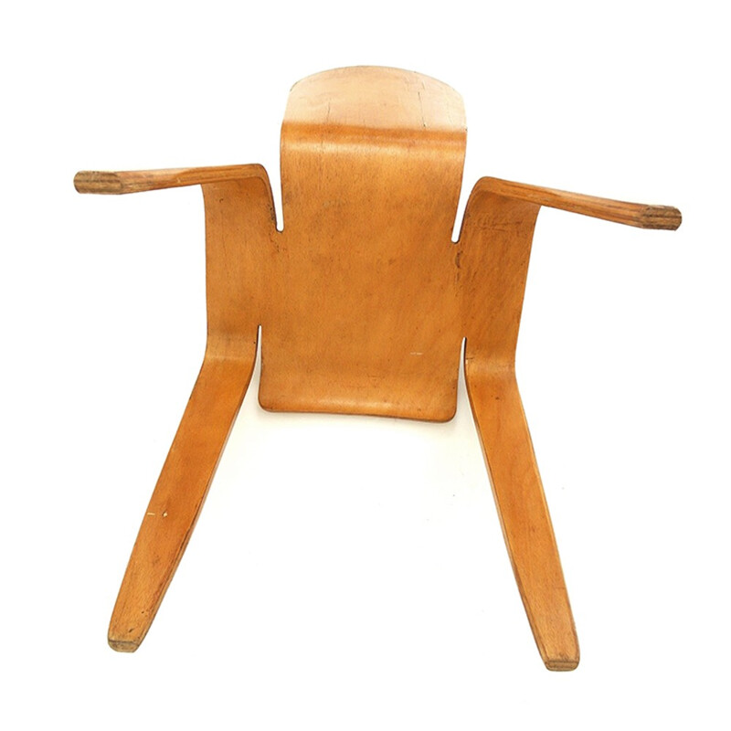 Vintage Morris & Co plywood "Bambi" chair, Han PIECK - 1940s