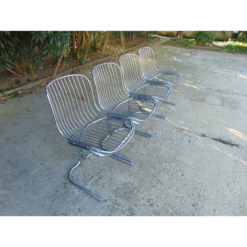 Conjunto de 4 cadeiras vintage de Gastone Rinaldi para Rima