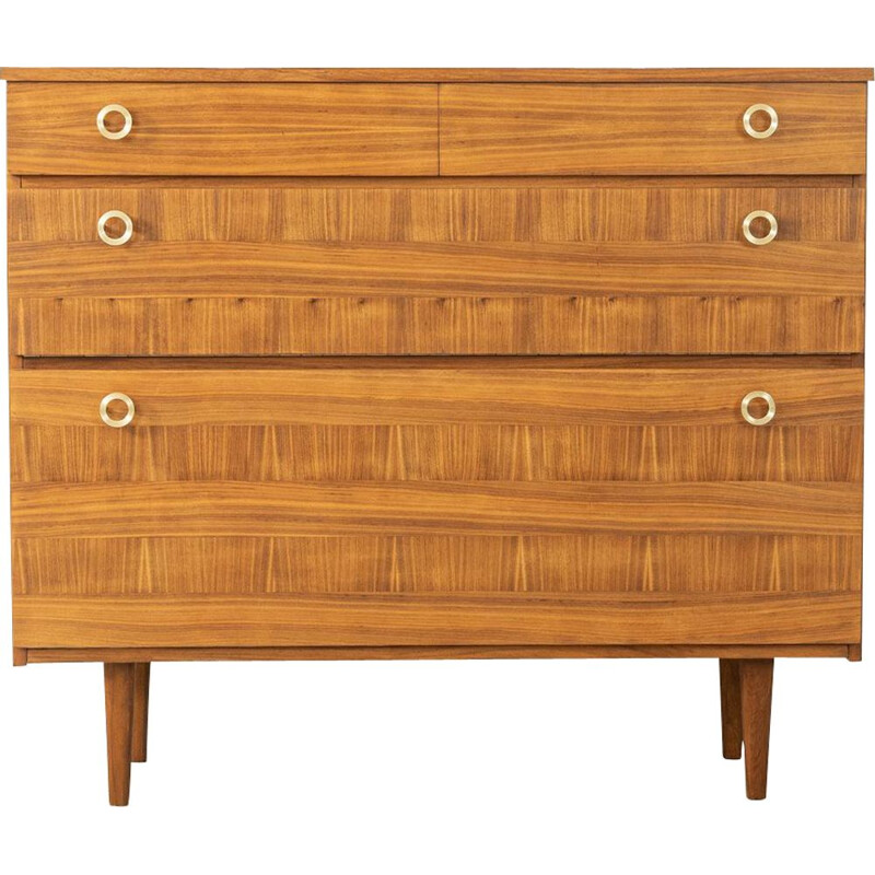 Vintage walnut chest of drawers, Germany 1960s