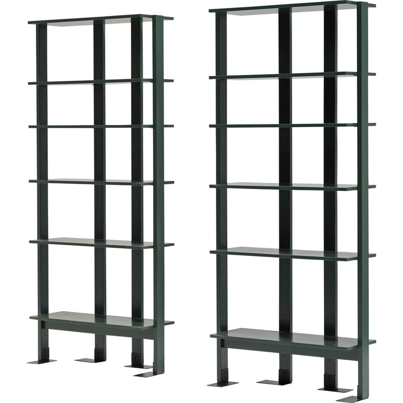 Pair of vintage Beta bookcases by Achille Castiglioni for Bbb Bonacina, 1970s