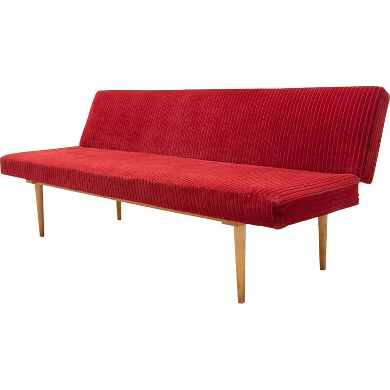 Letto da giorno pieghevole vintage di Miroslav Navrátil, Cecoslovacchia 1960