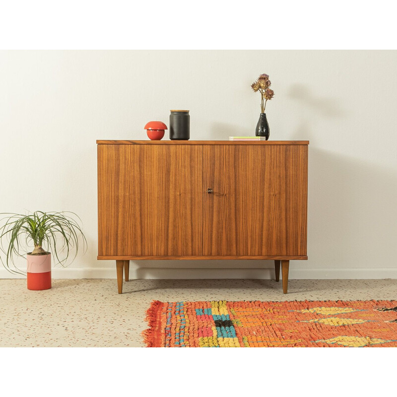 Vintage walnut highboard with two doors, Germany 1960s