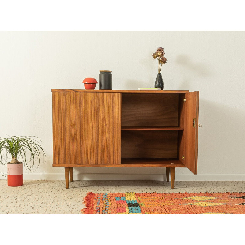 Vintage walnut highboard with two doors, Germany 1960s