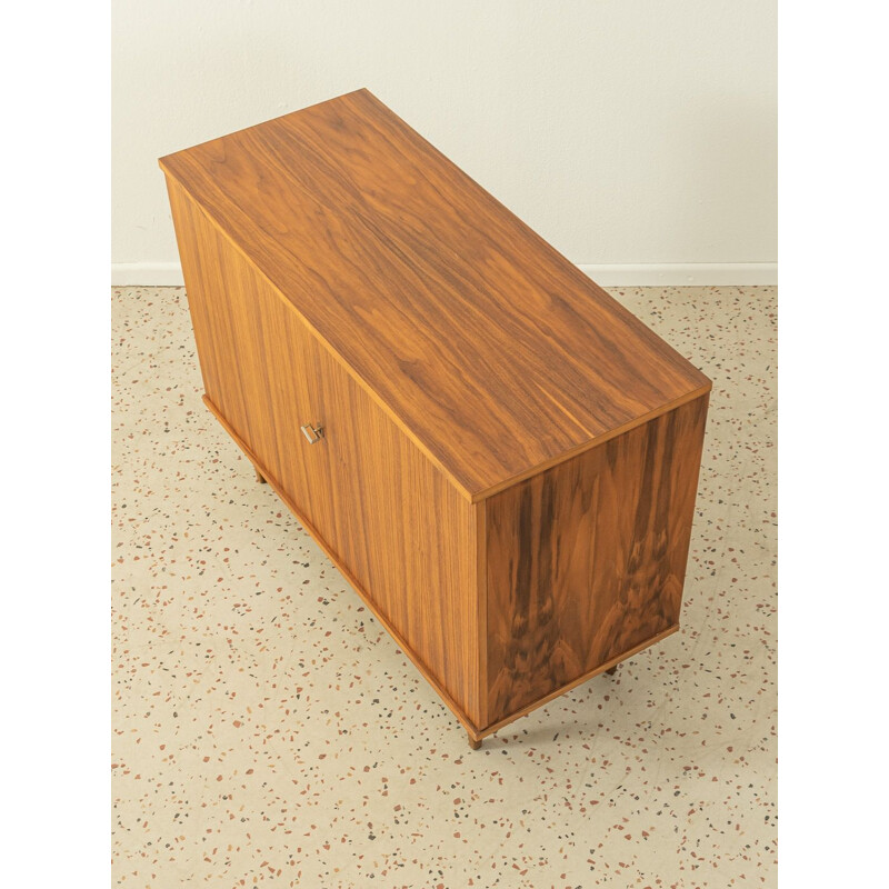 Vintage walnut highboard with two doors, Germany 1960s