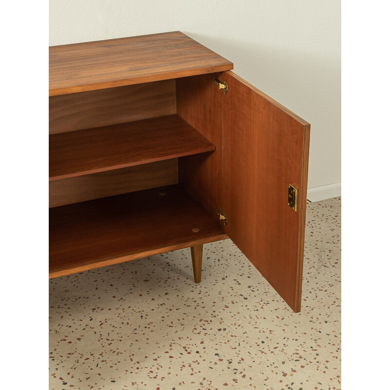 Vintage walnut highboard with two doors, Germany 1960s