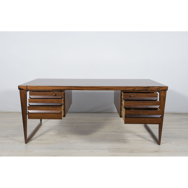 Vintage model 70 rosewood desk by Kai Kristiansen for Feldballes Møbelfabrik, 1960s