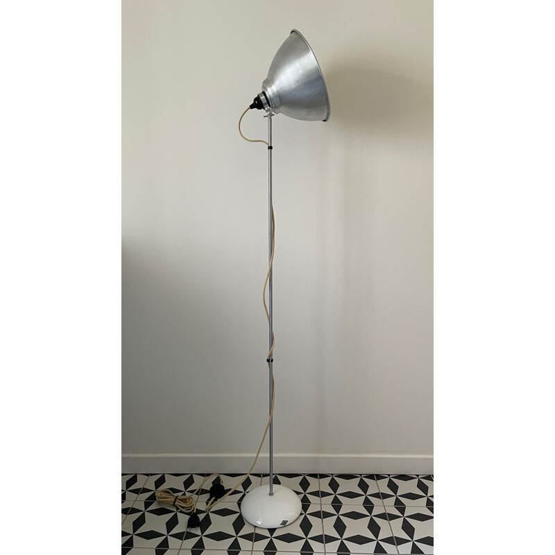 Vintage Btc England floor lamp in porcelain and steel