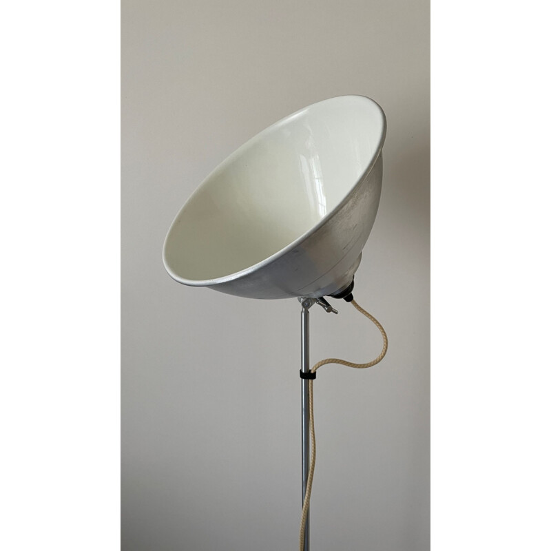 Vintage Btc England floor lamp in porcelain and steel