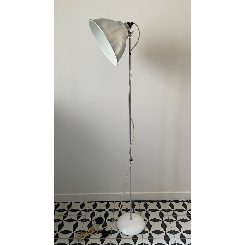 Vintage Btc England floor lamp in porcelain and steel