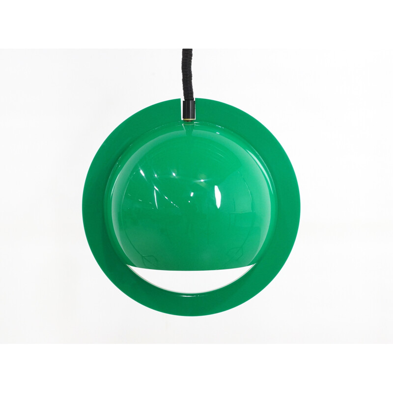 Suspension italienne en verre acrylique vert - 1970