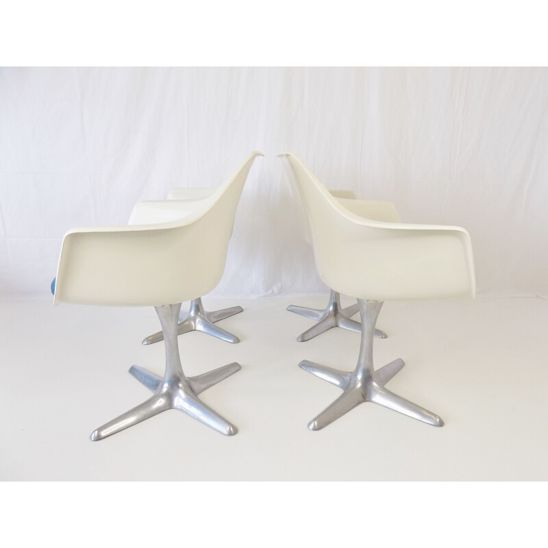 Set of vintage Arkana 116 4 dining chairs by Maurice Burke