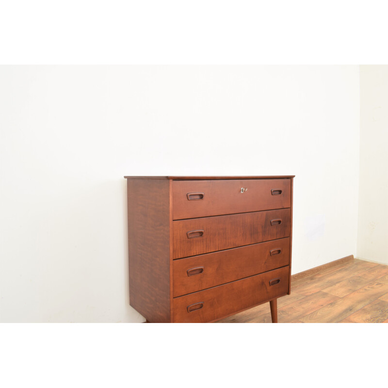 Mid-century Danish birchwood chest of drawers, 1960s