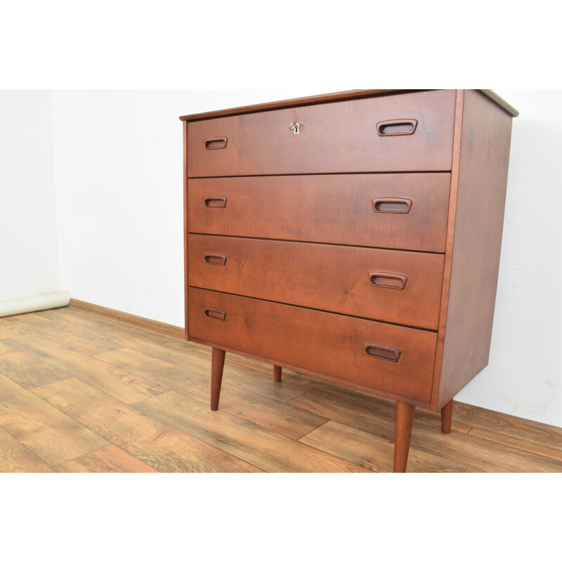 Mid-century Danish birchwood chest of drawers, 1960s