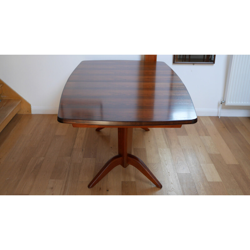English Broadway "Burford" dining table in rosewood and mahogany, Gordon RUSSELL - 1950s