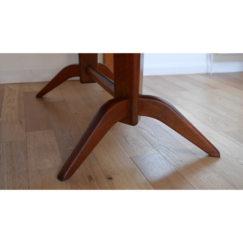 English Broadway "Burford" dining table in rosewood and mahogany, Gordon RUSSELL - 1950s